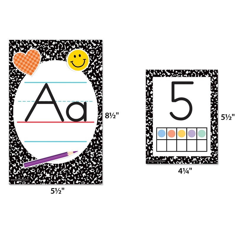 Teacher Created Resources Cool for School Composition Alphabet Bulletin Board