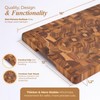 Small End Grain Cutting Board - Premium Self-Healing Teak Wood