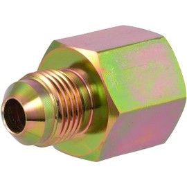 Eastman Gas Fitting Adapter, 1/2 in FIP x 3/8 in OD Flare, Zinc-Plated Steel, 65712B