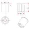 Techno Banes RCA Type Pin Plug Cable Caps (Clear) 6pcs/pack