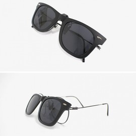 Lightweight Clip-On Sunglasses Square Sunglasses