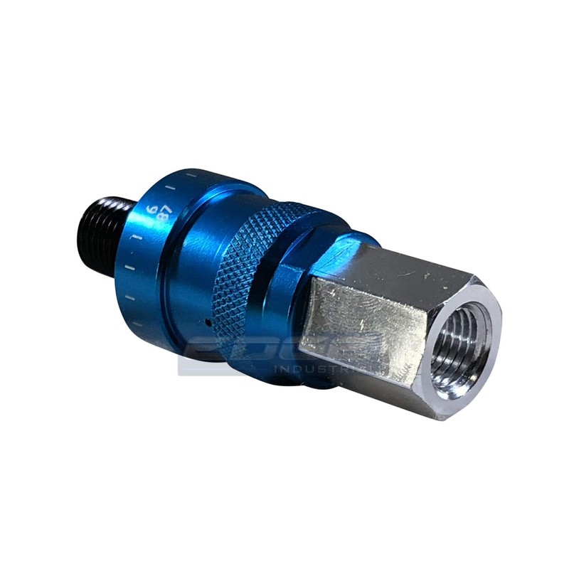 Adjustable in-LINE Pressure Regulator for Pneumatic Tools, 1/4" NPT, Connects