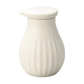 Soy oil that does not fall off the lid white round | Juji [2.3 x 3.5 inches (5.8 x 9 cm) (180cc)]