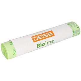 DEISS Bioline Organic Bin Liners 200 L, Compostable, Pack of 5