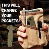 Folding Pocket Beard Comb for Men, G10 Handle, Folding &