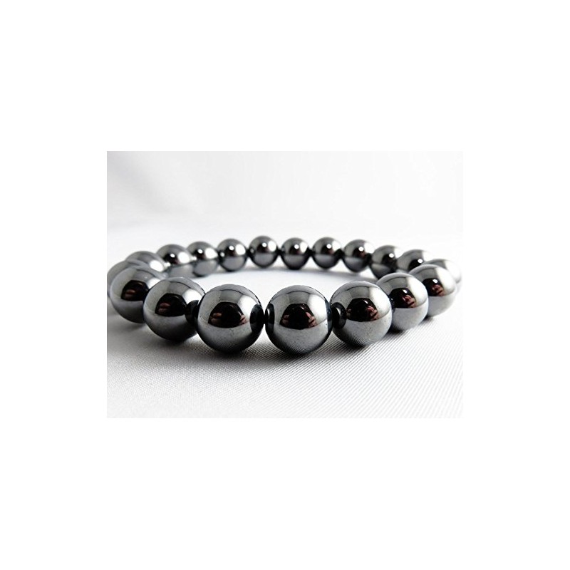 GOLD STONE Terahertz Mineral Bracelet, 0.4 inches (10 mm), High