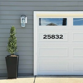 Magnetic address numbers for garage door, address numbers, garage numbers, home address Decor Signs - Number: 2, Color: Black