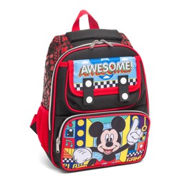 Ruz - Mickey Mouse 12 Inch Pre-School backpack with Padded Back and Adjustable Straps, Medium, A28227