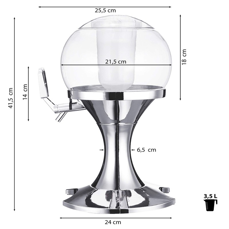 EGLEMTEK Birra Dispenser with Dispenser and Drinks Cooler in the