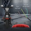NATGIC 1PC Motorcycle Tail Light Chopped Rear Fender Edge LED