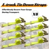 Bolvixor 8 Pack 2" x 15' Heavy Duty E-Track Ratchet