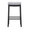 Linon Home Décor Kingston Gray Bar Stool, Black