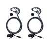 BVMAG Walkie Talkie Earpiece with Mic PTT G Shape Headset