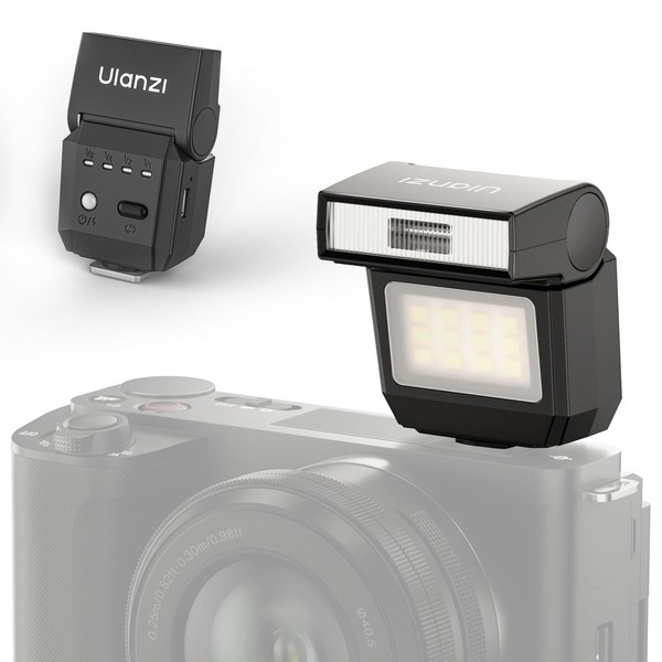 ULANZI SL03 Camera Flash with Video Light GN8 Speedlite Mini