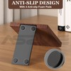 1Pair Book Ends for Heavy Books,Square Bookends Wood Book Ends