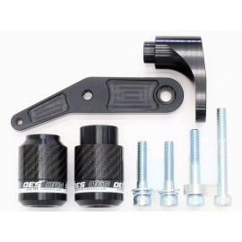 OES Carbon Frame Sliders and Spools 2017 2018 2019 2020 Yamaha YZFR6 R6 No Cut - White