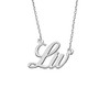 Stainless Steel Jewelry Custom Dainty Initial Name Necklace Silver for