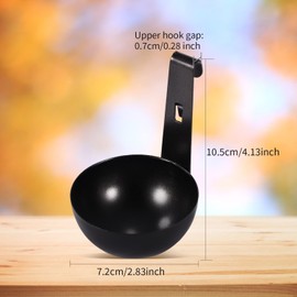 Gosknor 2pcs Stainless Steel Hanging Egg Poacher, 4.13x2.83 Inch Hanging Poached Egg Cups Kitchen Cooking Tool for Making Yummy Breakfast or Instant Noodle Dishes
