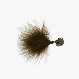 Freedom Tackle Marabou Jig Live-Action Fishing Lure Hair Jig with Swing Hook Technology, Green Pumpkin, 1/8 Ounce