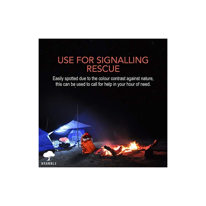 Bramble - 2 Premium Emergency Thermal Survival Weatherproof Sleeping/Bivvy Bags