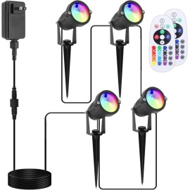 VOLISUN Spotlights Low Voltage Landscape ligths with Transformer Outdoor Uplights 4pack