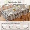 Checkered Tablecloth Rectangle Washable Buffalo Plaid Table Cloth Cotton Linen