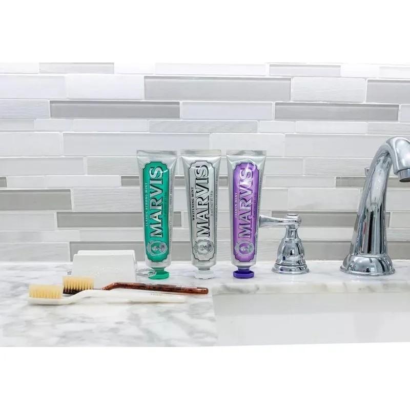 Para Pasta De Dientes Marvis Whitening Mint, 2 Unidades,85ml