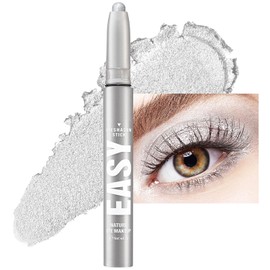 Melsintern Silvery Eyeshadow Stick Makeup,Matte Cream Eye Shadow Pencil,High Pigmented Crease-proof Glitter Eye Shadow Brightener Stick,Waterproof Long Lasting Eye Highlighter Crayon Eyeliner