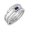 Silpada 'Her Empire' Sterling Silver Blue Lapis Ring Set, Size