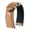 BINLUN Leather Watch Band Inner Rubber Breathable 0.5 - 0.9