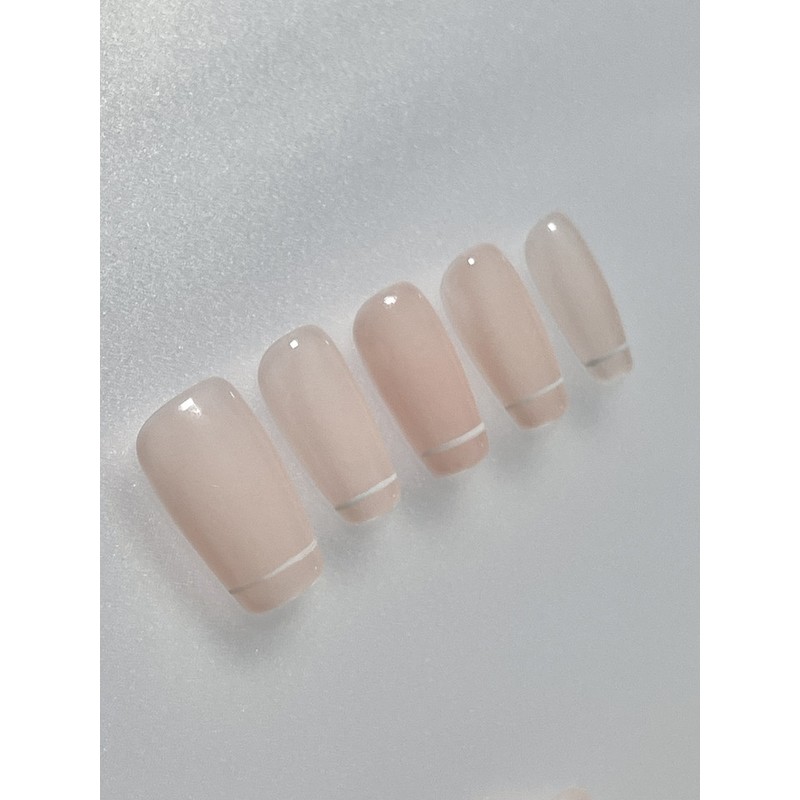 High handmade nail tips - long ballerina / 하이 수제네일팁