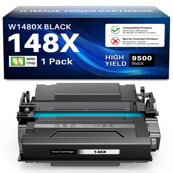 Q-image Q-image 148X Toner Cartridge Black(with Chip) Toner Cartridge Compatible