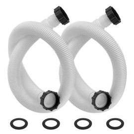 1.5 inch Pool Pump Hose Replacement for Coleman Intex Sand Filters & Saltwater Systems Above Ground Pool Hose with 1500 to 2500 GPH Filter Pumps 29060E, 59" Long（2 Pcs）