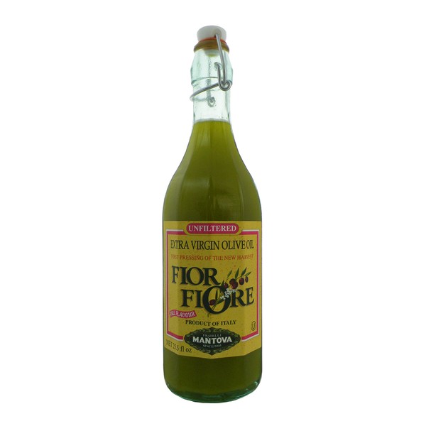 Fior Fiore Unfiltered Extra Virgin Olive Oil, 25 oz, 2 Pack