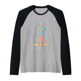 Creepy Girl Bunny Grunge Slasher Pastel Goth Anime Horror Raglan Baseball Tee