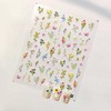 Flower Nail Stickers 5D Embossed Flowers Nail Art Stickers Spring