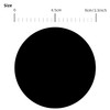 Round Stickers Black 90 mm Circle Labels Colour Coding Dot