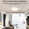Tuya WiFi Intelligent Touched Screen Fan Light Switch Speed Adjustable