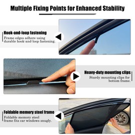 Car Window Sun Shade for Toyota RAV4 2020-2025,Magnetic 2PCS Front Side Window Sunshade with Breathable Mesh Insulate Heat and UV,Does Not Affect Window Lifting