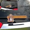 Tomahawk Chop Maroon WiperTags attach to rear vehicle wiper blades