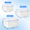 YOUSHEME 4 In 1 Food Storage Container, Fruit Storage Containers