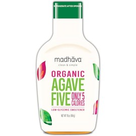 Madhava Naturally Sweet Organic Agave Five Low-Glycemic Sweetener, 16 Ounce