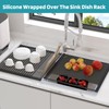Roll Up Dish Drying Rack, Silicone Wrapped Over The Sink