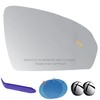 EAP Passenger Side Mirror Glass Compatible with Volkswagen Taos 2022-2025,