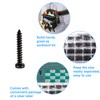 Zmbroll 1440 Pcs Black Mini Tapping Screw, Mini Screw, Phillip