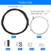 UOCAI Fahrrad Bremszug Universal Bowdenzug Fahrrad Bremszug Set Enthält Innere
