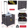 dbest products Quik Cart Pro Wheeled Rolling Crate Teacher Utility