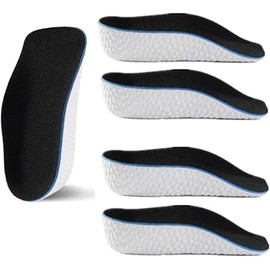 2 Pairs Orthopedic High Pads,Height Increase Insoles, Orthopedic high Pads for Men Women,Soft Arch Support Insoles for Flat Feet (Black, 2.5CM)