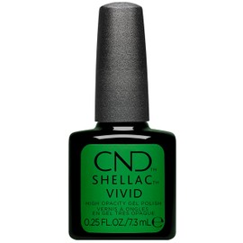CND Shellac™ Vivid High Opacity Gel Polish, 704 Shamrock Green, 0.25 fl oz