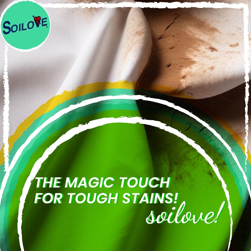 Stain Remover for Clothes – Soilove (128oz) – Powerful Triple-Acting